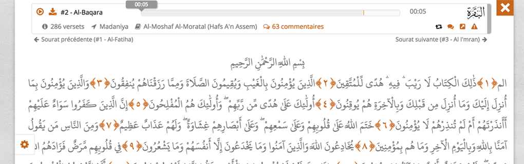 جديد موقع السبيل: قراءة القرآن، تفسير وترجمة إلى عدة لغات